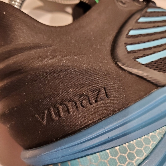 Vimazi Z50 Womens Premium Black Blue Athletic Shoes with Ribbed Design Size 9 - Picture 13 of 14